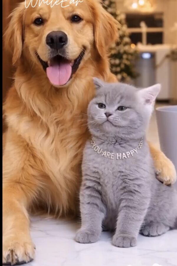 Dog Saves Cat — Then a Giant Gorilla Appears | WhiteEar Cat